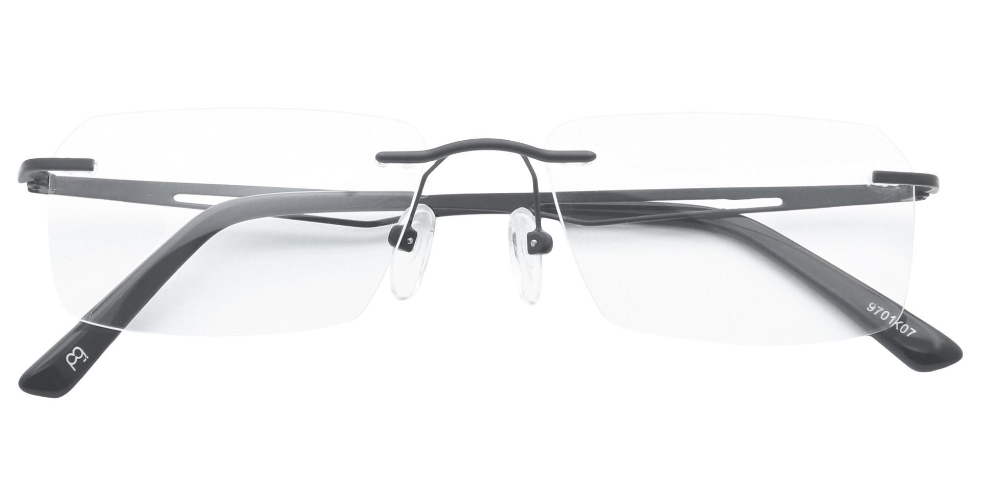 A pair or rimless glasses.