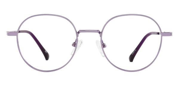 Duarte Round Prescription Glasses - Purple