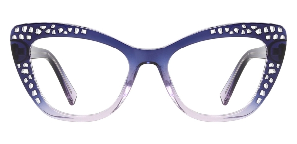 Glasco Cat Eye Prescription Glasses - Purple