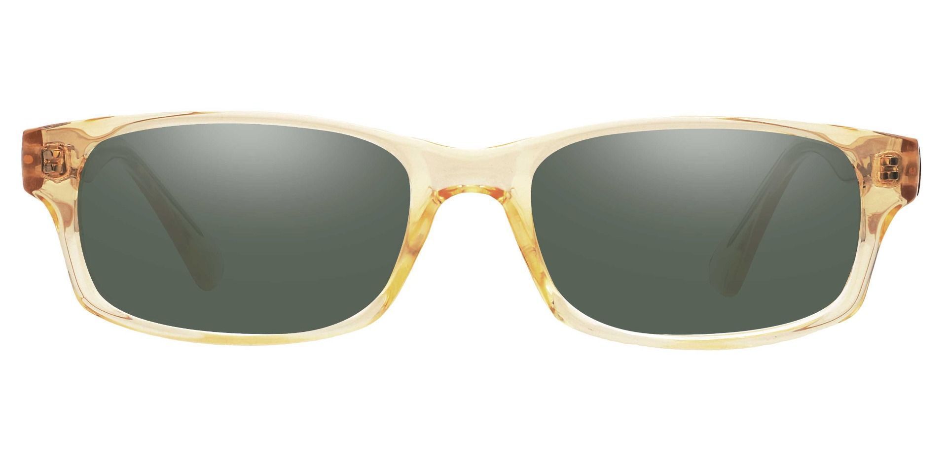 Janel Rectangle Reading Sunglasses - White Frame With Gray Lenses ...