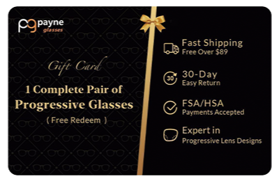 Gift card - 1 Complete Pair of Progressive Glasses