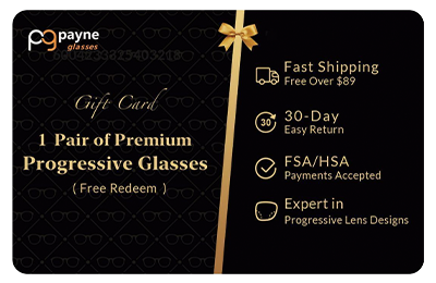 Gift card - 1 Pair of Premium Progressive Glasses